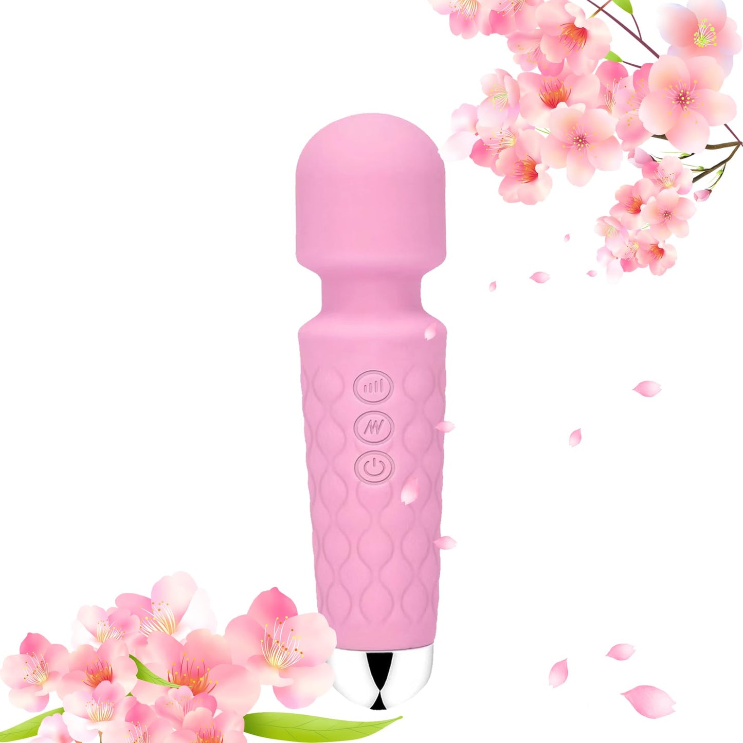 Portable Cordless Massager - Multiple Speeds and Modes - for Body and Back(Rose Pink)