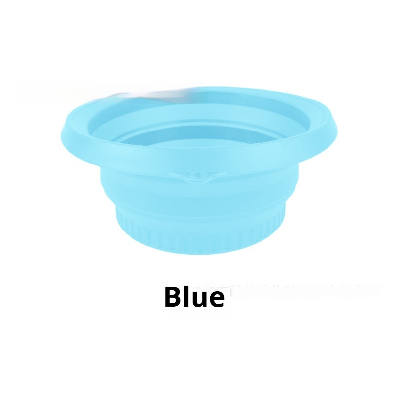 Collapsible Silicone Ice Basin — Foldable Ice Bucket for Home & Travel
