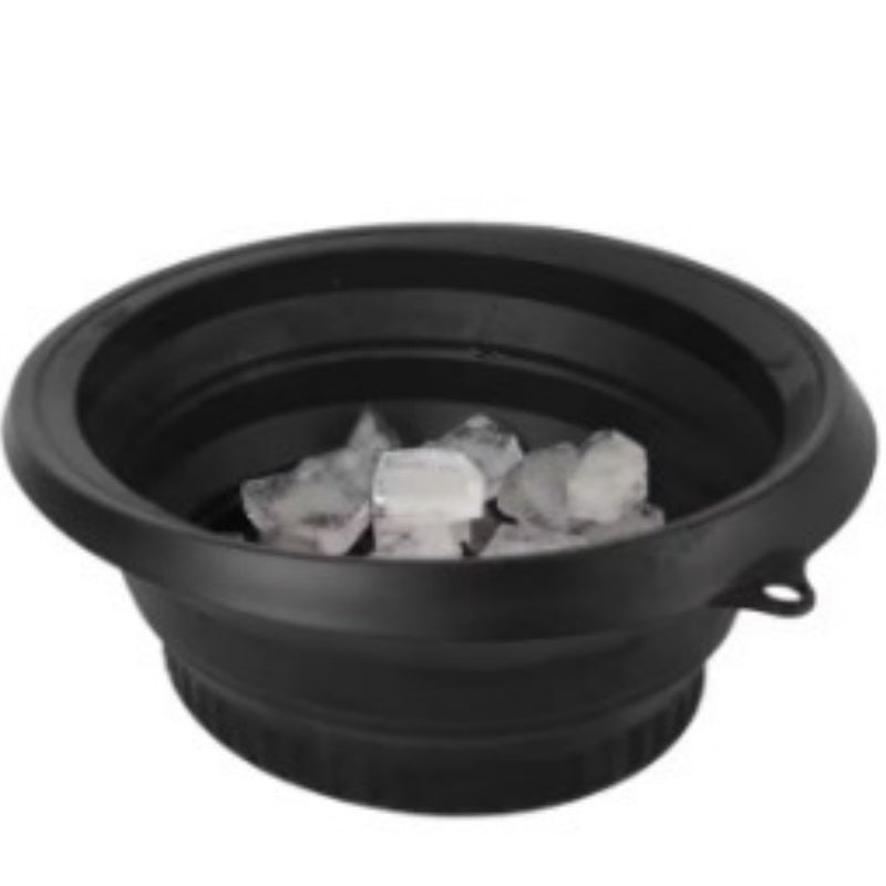 Collapsible Silicone Ice Basin — Foldable Ice Bucket for Home & Travel